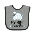 thumbnail image 1 of Inktastic My Mimi Loves Me Baby Lamb Boys or Girls Baby Bib, 1 of 4