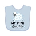 thumbnail image 1 of Inktastic My Mimi Loves Me Baby Lamb Boys or Girls Baby Bib, 1 of 4