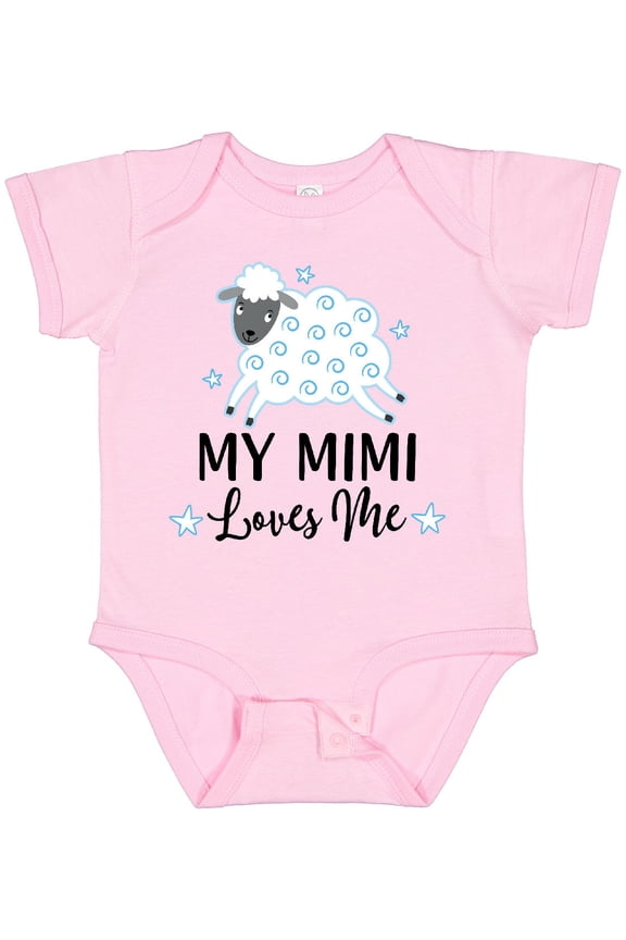 My Mimi Loves Me Baby Lamb Boys or Girls Baby Bodysuit