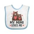 thumbnail image 1 of Inktastic My Mimi Loves Me Bear Boys or Girls Baby Bib, 1 of 4