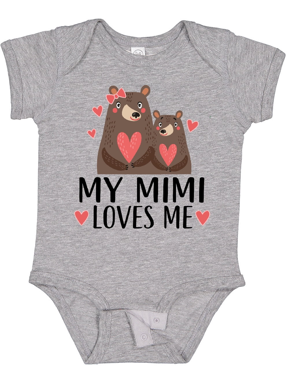 Inktastic My Mimi Loves Me Bear Boys or Girls Baby Bodysuit