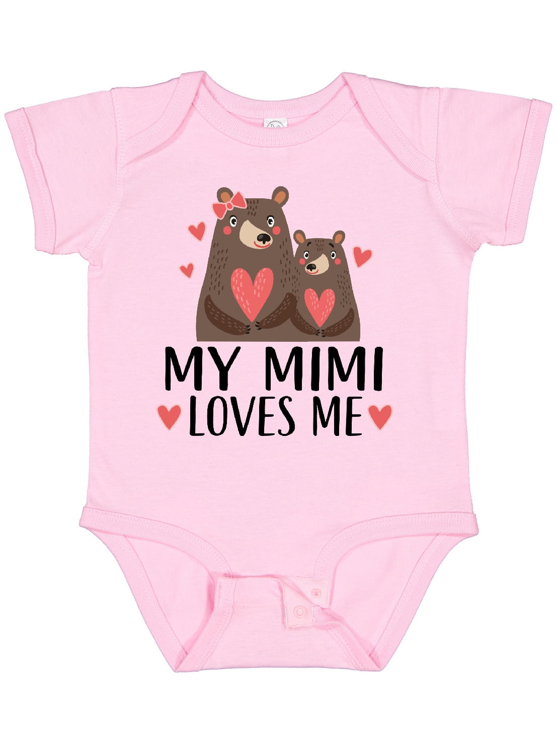 Inktastic My Mimi Loves Me Bear Boys or Girls Baby Bodysuit