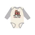 thumbnail image 1 of Inktastic My Mimi Loves Me Bear Boys or Girls Long Sleeve Baby Bodysuit, 1 of 5