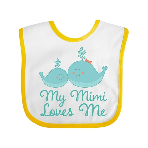Inktastic My Mimi Loves Me Boys or Girls Baby Bib