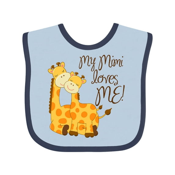 Inktastic My Mimi Loves Me Boys or Girls Baby Bib