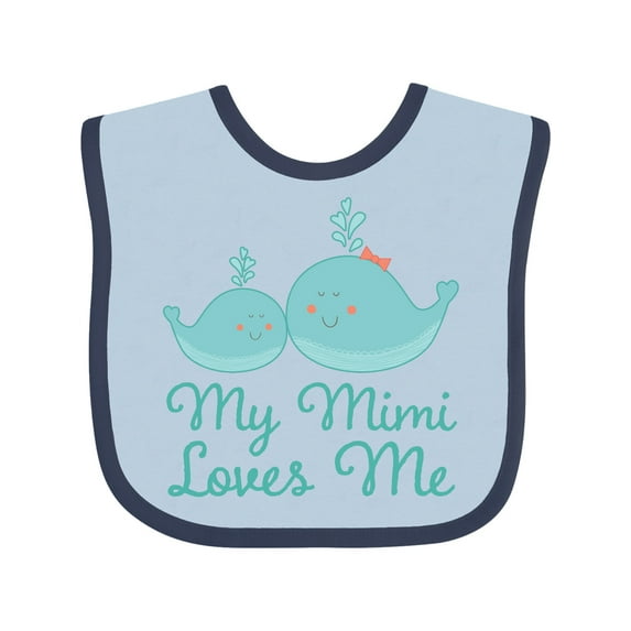 Inktastic My Mimi Loves Me Boys or Girls Baby Bib