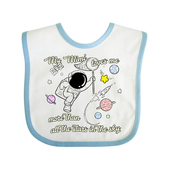 Inktastic My Mimi Loves Me Boys or Girls Baby Bib