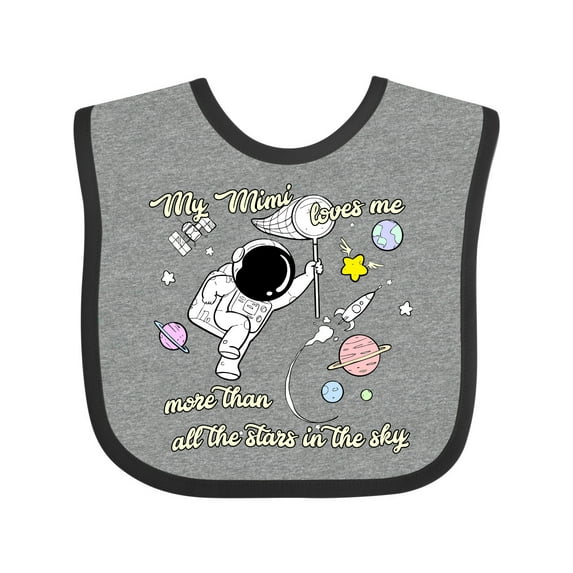 Inktastic My Mimi Loves Me Boys or Girls Baby Bib