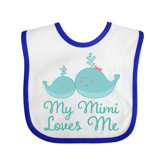 Inktastic My Mimi Loves Me Boys or Girls Baby Bib