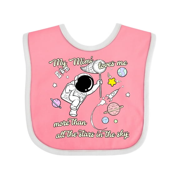Inktastic My Mimi Loves Me Boys or Girls Baby Bib