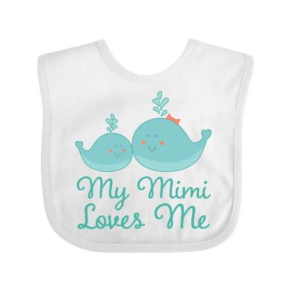 Inktastic My Mimi Loves Me Boys or Girls Baby Bib