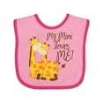 thumbnail image 1 of Inktastic My Mimi Loves Me Boys or Girls Baby Bib, 1 of 4