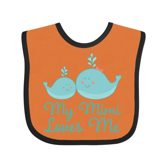 Inktastic My Mimi Loves Me Boys or Girls Baby Bib