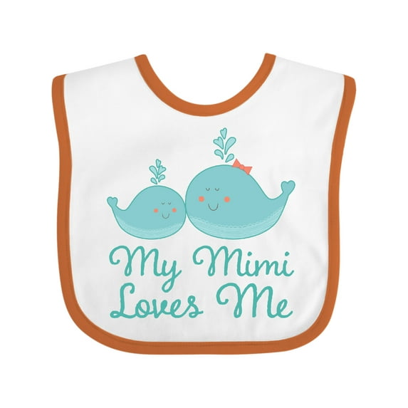 Inktastic My Mimi Loves Me Boys or Girls Baby Bib