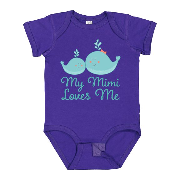 Inktastic My Mimi Loves Me Boys or Girls Baby Bodysuit