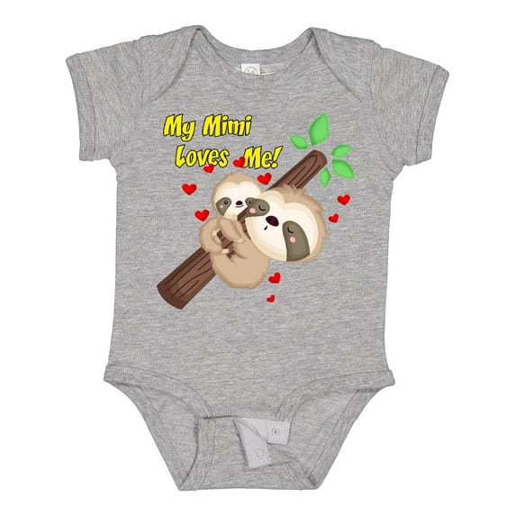 Inktastic My Mimi Loves Me Boys or Girls Baby Bodysuit