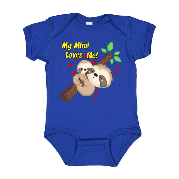 Inktastic My Mimi Loves Me Boys or Girls Baby Bodysuit