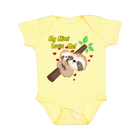 Inktastic My Mimi Loves Me Boys or Girls Baby Bodysuit