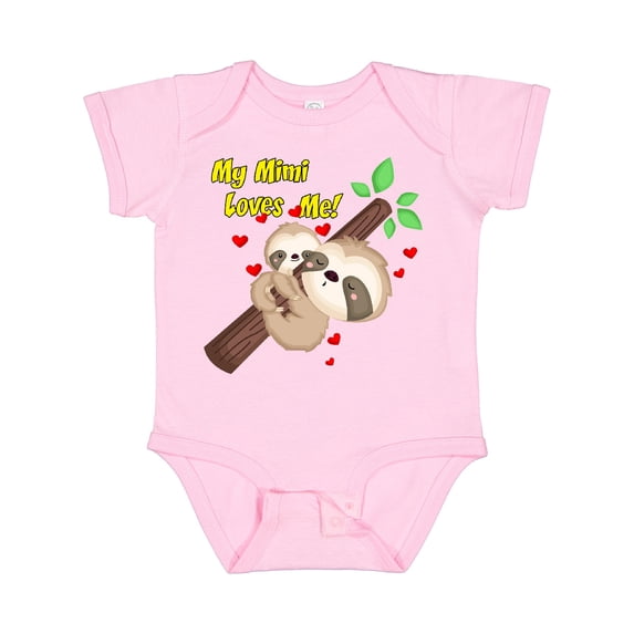 Inktastic My Mimi Loves Me Boys or Girls Baby Bodysuit