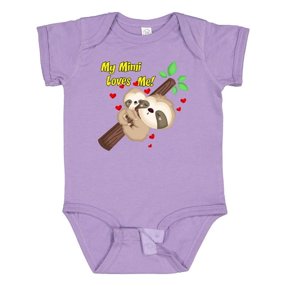 Inktastic My Mimi Loves Me Boys or Girls Baby Bodysuit