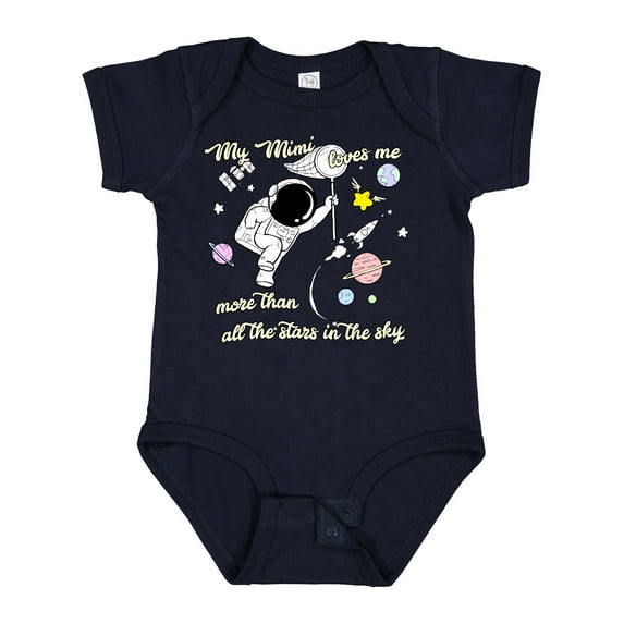 Inktastic My Mimi Loves Me Boys or Girls Baby Bodysuit