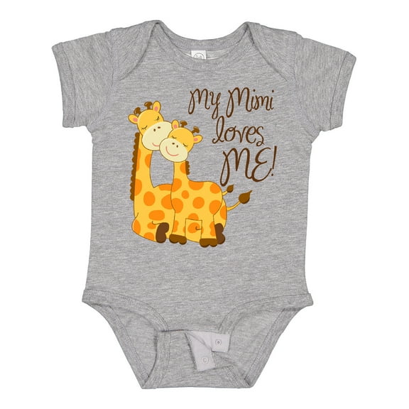 Inktastic My Mimi Loves Me Boys or Girls Baby Bodysuit