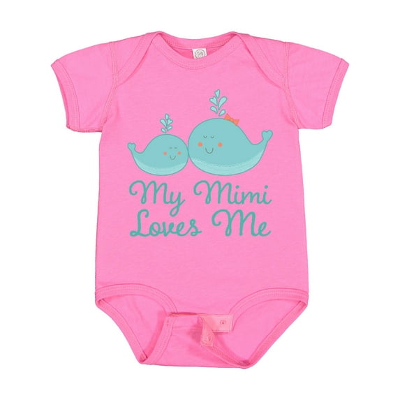 Inktastic My Mimi Loves Me Boys or Girls Baby Bodysuit