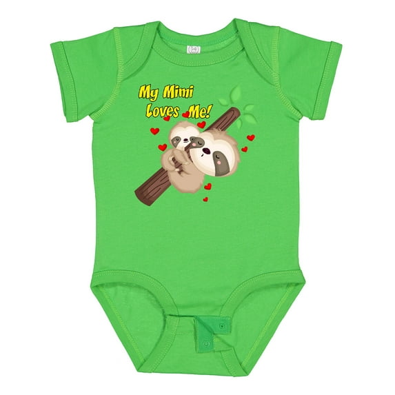 Inktastic My Mimi Loves Me Boys or Girls Baby Bodysuit