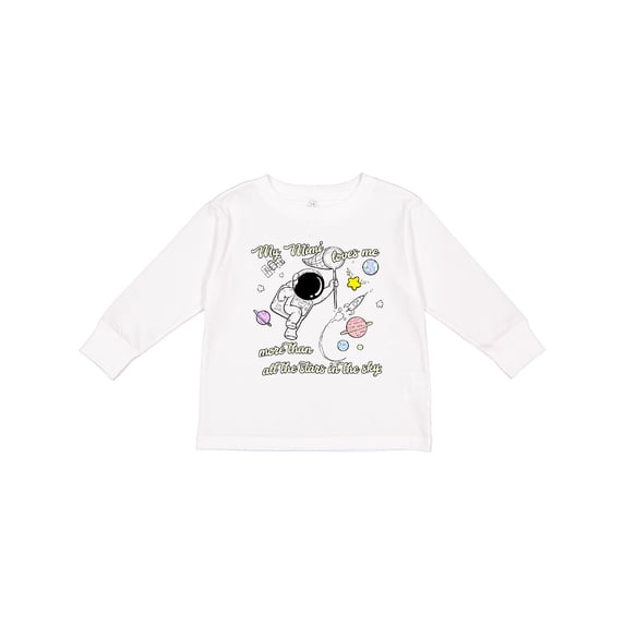 Inktastic My Mimi Loves Me Boys or Girls Long Sleeve Toddler T-Shirt