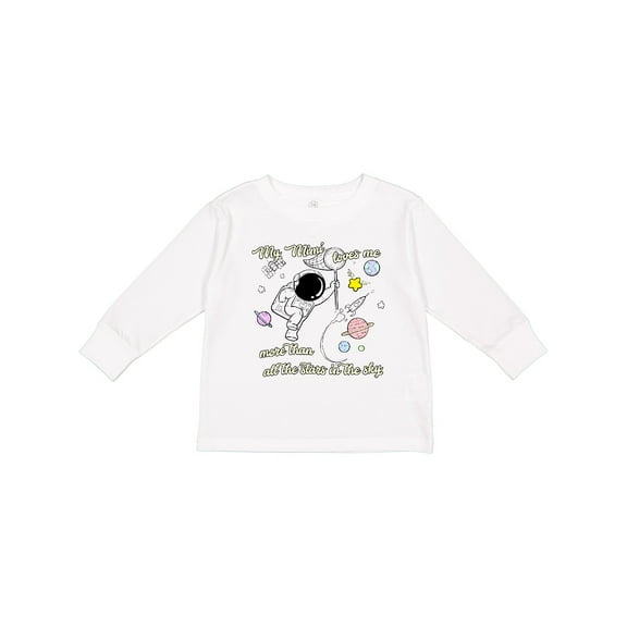 Inktastic My Mimi Loves Me Boys or Girls Long Sleeve Toddler T-Shirt