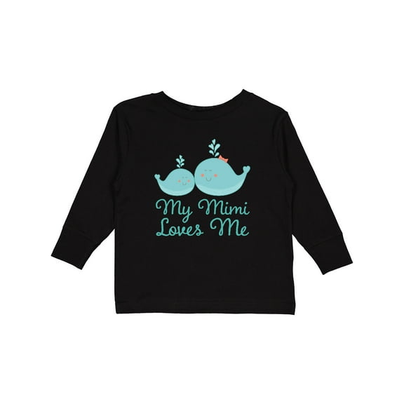 Inktastic My Mimi Loves Me Boys or Girls Long Sleeve Toddler T-Shirt