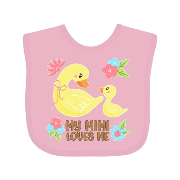 Inktastic My Mimi Loves Me Cute Ducks Boys or Girls Baby Bib