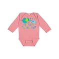 thumbnail image 1 of Inktastic My Mimi Loves Me Cute Elephants Boys or Girls Long Sleeve Baby Bodysuit, 1 of 5