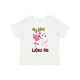 thumbnail image 1 of Inktastic My Mimi Loves Me Flamingo Boys or Girls Toddler T-Shirt, 1 of 5