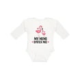thumbnail image 1 of Inktastic My Mimi Loves Me Flamingo Gift Girls Long Sleeve Baby Bodysuit, 1 of 5