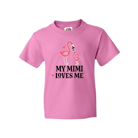 Inktastic My Mimi Loves Me Flamingo Gift Youth T-Shirt