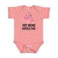 thumbnail image 1 of Inktastic My Mimi Loves Me Flamingo Girls Baby Bodysuit, 1 of 5