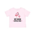 thumbnail image 1 of Inktastic My Mimi Loves Me Flamingo Girls Baby T-Shirt, 1 of 5