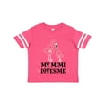 thumbnail image 1 of Inktastic My Mimi Loves Me Flamingo Girls Toddler T-Shirt, 1 of 5