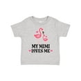 thumbnail image 1 of Inktastic My Mimi Loves Me Flamingo Girls Toddler T-Shirt, 1 of 5