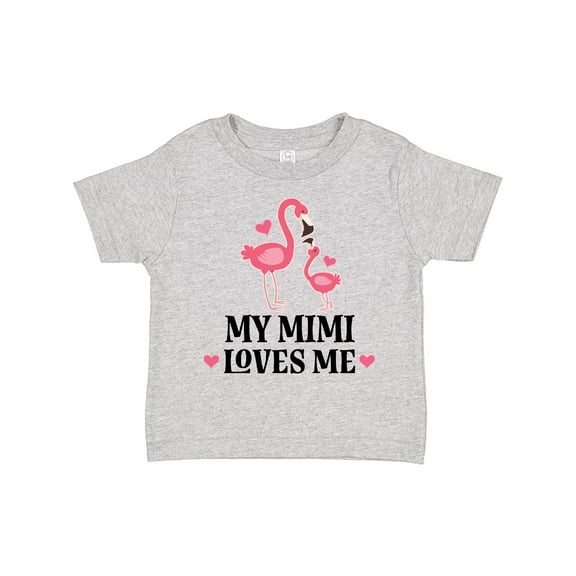 Inktastic My Mimi Loves Me Flamingo Girls Toddler T-Shirt