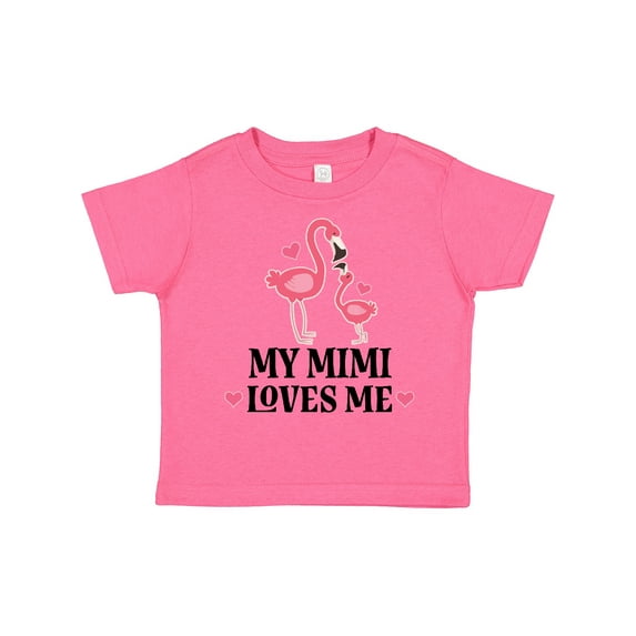 Inktastic My Mimi Loves Me Flamingo Girls Toddler T-Shirt