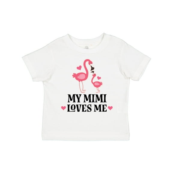 Inktastic My Mimi Loves Me Flamingo Girls Toddler T-Shirt