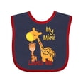 thumbnail image 1 of Inktastic My Mimi Loves Me Giraffe Boys or Girls Baby Bib, 1 of 4