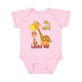 thumbnail image 1 of Inktastic My Mimi Loves Me Giraffe Boys or Girls Baby Bodysuit, 1 of 5