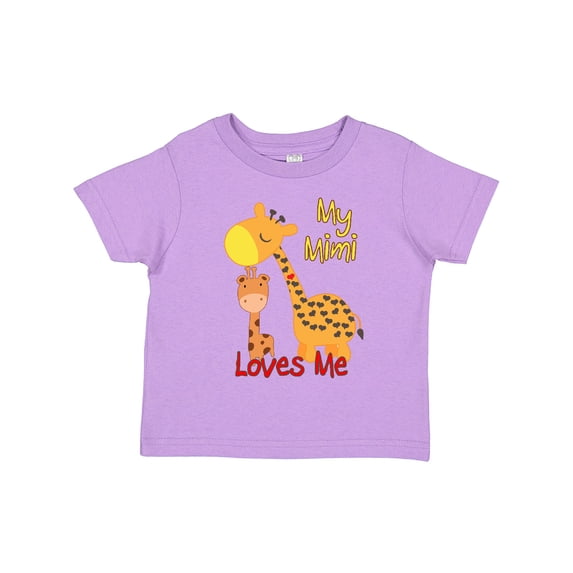Inktastic My Mimi Loves Me Giraffe Boys or Girls Toddler T-Shirt