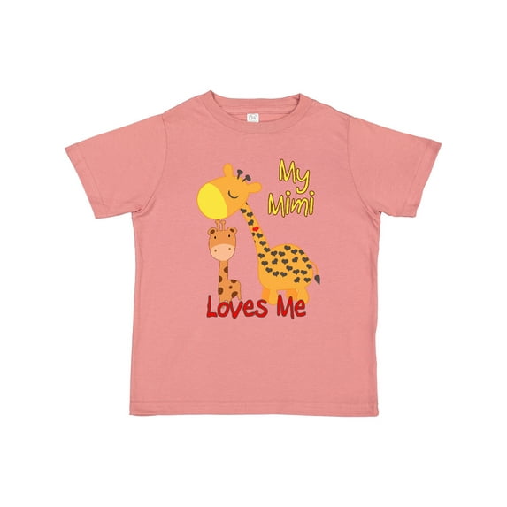 Inktastic My Mimi Loves Me Giraffe Boys or Girls Toddler T-Shirt