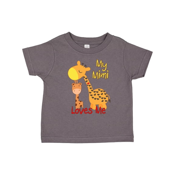 Inktastic My Mimi Loves Me Giraffe Boys or Girls Toddler T-Shirt