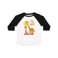 thumbnail image 1 of Inktastic My Mimi Loves Me Giraffe Boys or Girls Toddler T-Shirt, 1 of 5