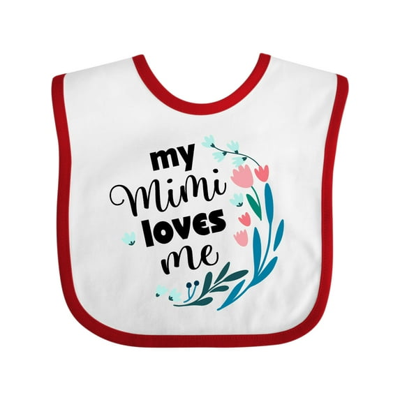 Inktastic My Mimi Loves Me Girl Girls Baby Bib